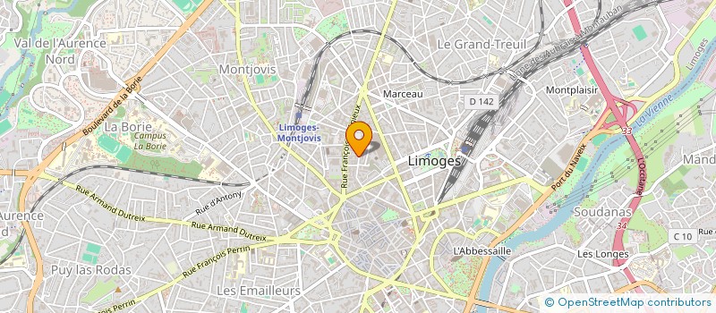 localisation de l'entreprise CREATION MEDIAS CONSEIL à LIMOGES