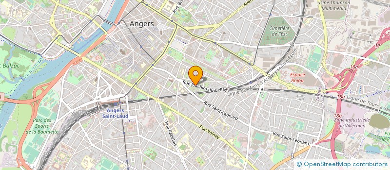 localisation de l'entreprise CREATION MODE DISTRIBUTION à ANGERS