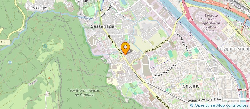 localisation de l'entreprise CREATION ORGANISATION PROMOTI SPECTACLES  SASSENAGE