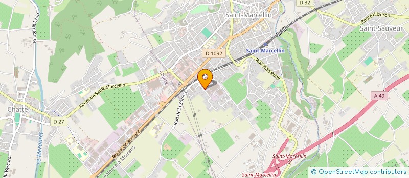 localisation de l'entreprise CREATION & PASSION BOIS  SAINT-MARCELLIN