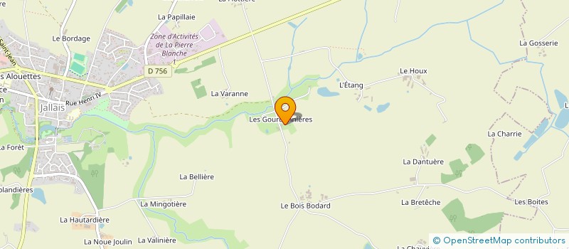 localisation de l'entreprise CREATION PAYSAGERE GUIBERT YOANN à MONTREVAULT-SUR-EVRE