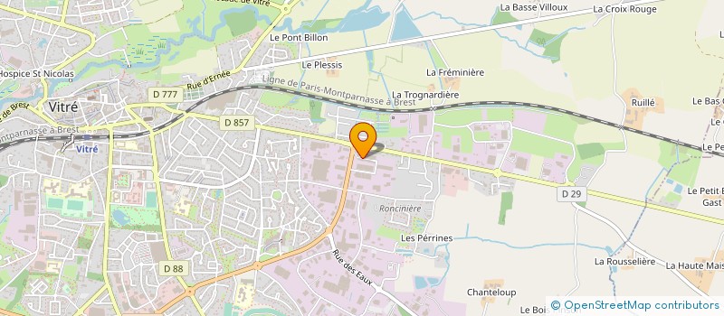 localisation de l'entreprise CREATION PM à VITRE