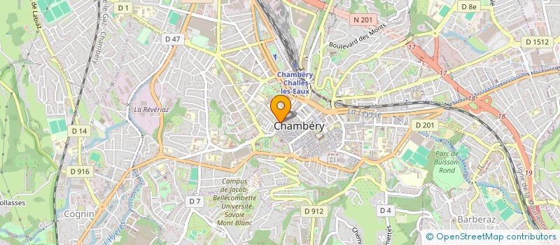 localisation de l'entreprise CREATION PROMOTION ORGANISATION INTERNAT à CHAMBERY