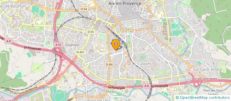 localisation de l'entreprise CREATION REALISATION IMPRESSION à AIX-EN-PROVENCE