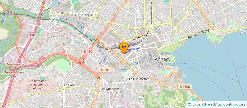 localisation de l'entreprise CREATION SPORT CHAUSSURES à ANNECY