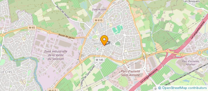localisation de l'entreprise CREATION THEATRALE L ARTISANE à VENDARGUES