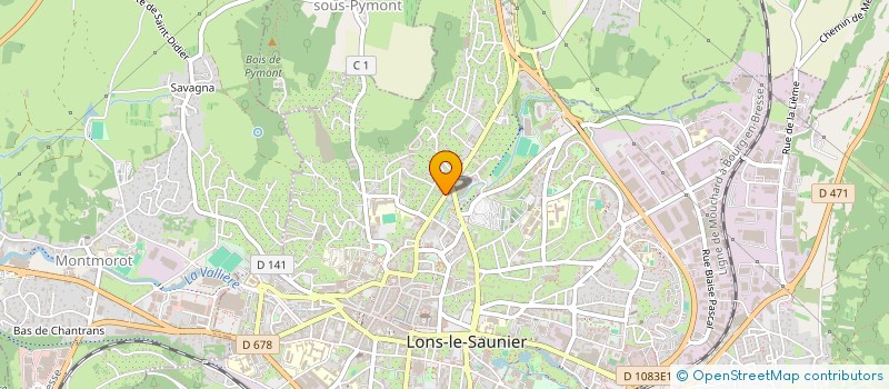 localisation de l'entreprise CREATION UNIVERS BUREAU EUROPEEN SA à LONS-LE-SAUNIER