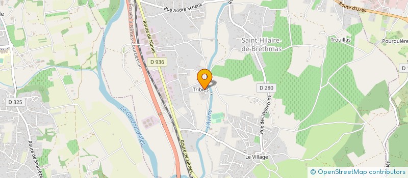 localisation de l'entreprise CREATION-VOGUE  SAINT-HILAIRE-DE-BRETHMAS