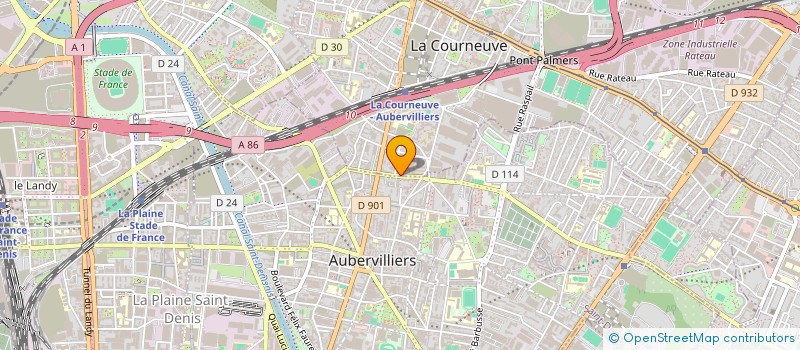 localisation de l'entreprise CREATION WINNER à LA COURNEUVE