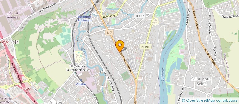 localisation de l'entreprise CREATIONCEL  CORBEIL-ESSONNES
