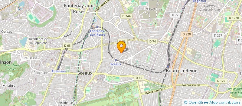 localisation de l'entreprise CREATIONLY à SCEAUX