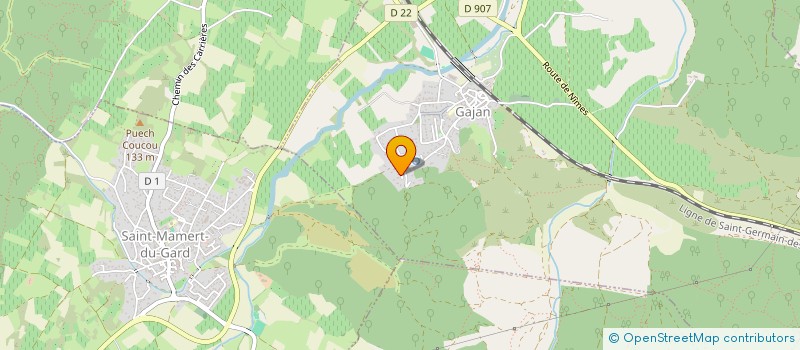 localisation de l'entreprise CREATIONS à GAJAN