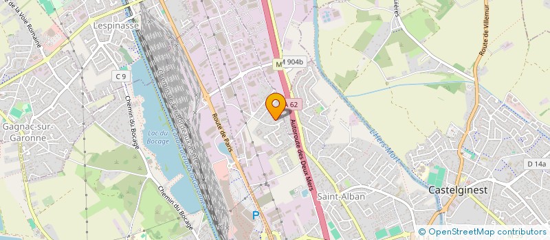 localisation de l'entreprise CREATIONS A.P.I  SAINT-ALBAN