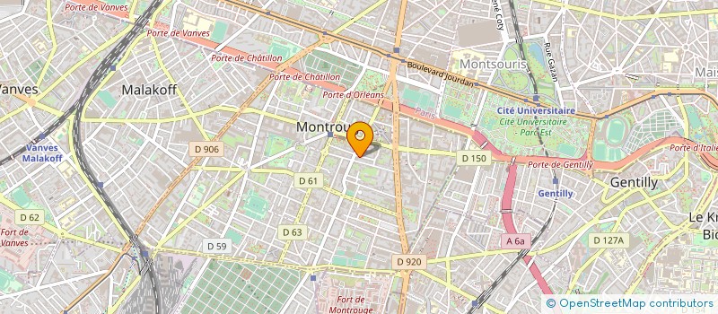 localisation de l'entreprise CREATIONS AB à MONTROUGE