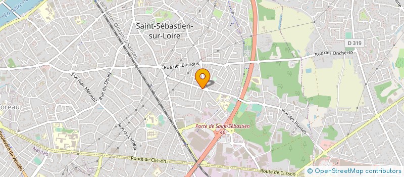 localisation de l'entreprise CREATIONS ADRIENNE LEMAUX à SAINT-SEBASTIEN-SUR-LOIRE