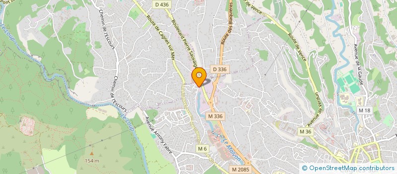 localisation de l'entreprise CREATIONS ALU BOIS à CAGNES-SUR-MER