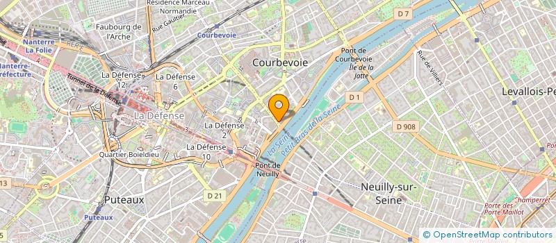localisation de l'entreprise CREATIONS ARTISTIQUES DISTRIB IMPRESSION à COURBEVOIE