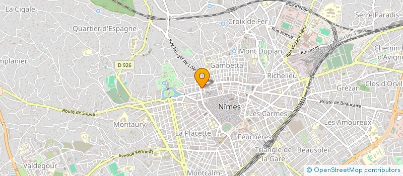 localisation de l'entreprise CREATIONS ATELIERS BRUGUIER à NIMES