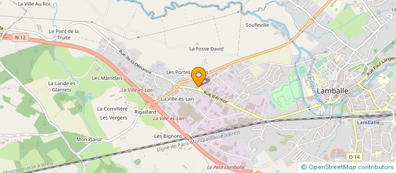 localisation de l'entreprise CREATIONS CANTIN  LAMBALLE-ARMOR
