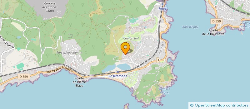 localisation de l'entreprise CREATIONS CONCEPTIONS COMMERCIA IMMOBILI  SAINT RAPHAEL