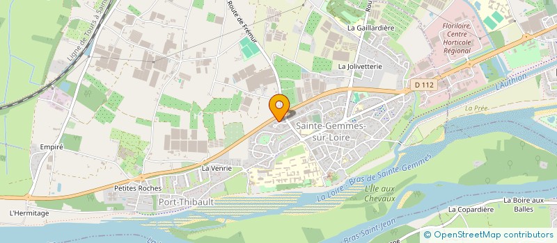localisation de l'entreprise CREATIONS D'ANJOU à SAINTE-GEMMES-SUR-LOIRE