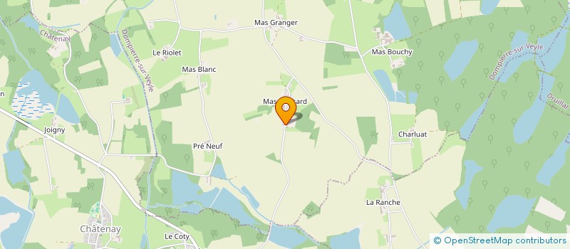 localisation de l'entreprise CREATIONS D'AUJOURD'HUI à DOMPIERRE-SUR-VEYLE