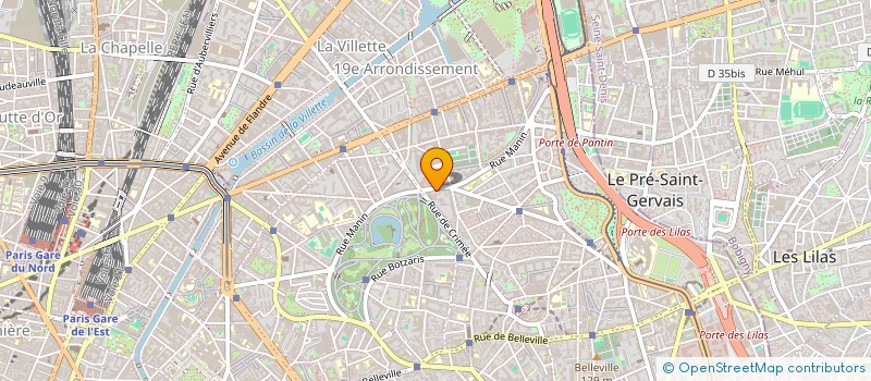 localisation de l'entreprise CREATIONS D'ORFEVRERIE SA CREDOR à PARIS