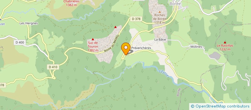 localisation de l'entreprise CREATIONS DEBAUGE  BOREE