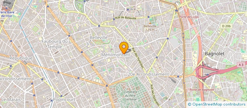 localisation de l'entreprise CREATIONS DU MONDE  PARIS