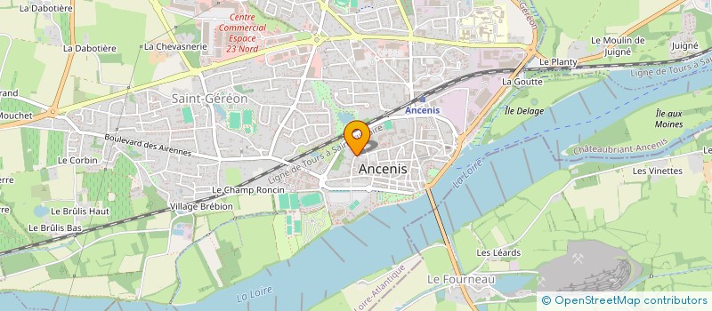 localisation de l'entreprise CREATIONS EN LIBERTE  ANCENIS-SAINT-GEREON