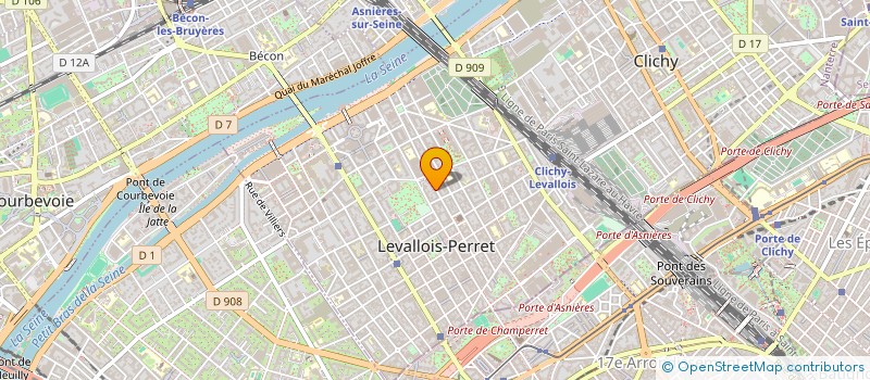 localisation de l'entreprise CREATIONS EN SANTE à LEVALLOIS-PERRET