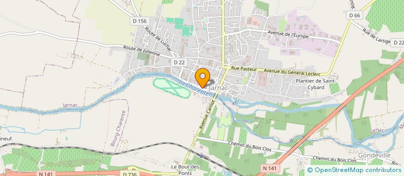 localisation de l'entreprise CREATIONS EN VAL DE CHARENTE à JARNAC