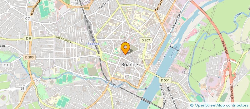 localisation de l'entreprise CREATIONS ERIC LAURENT  ROANNE