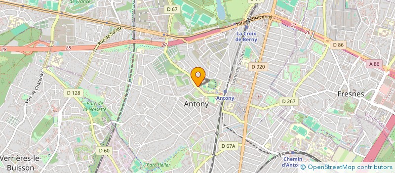 localisation de l'entreprise CREATIONS ET COMPAGNIE. à ANTONY