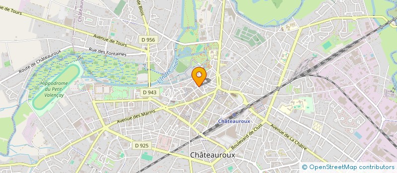 localisation de l'entreprise CREATIONS ET LOISIRS à CHATEAUROUX