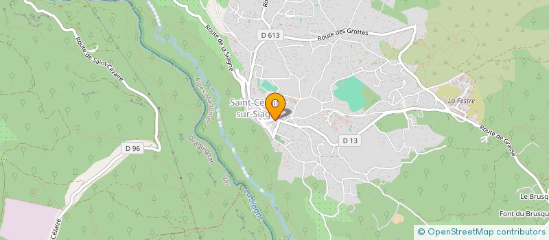 localisation de l'entreprise CREATIONS ET PARFUMS INTERNATIONAL à SAINT-CEZAIRE-SUR-SIAGNE
