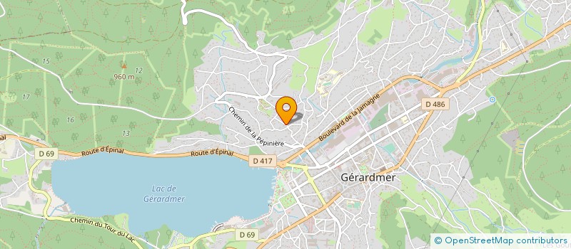 localisation de l'entreprise CREATIONS FAMILIALES DE PROJETS  GERARDMER