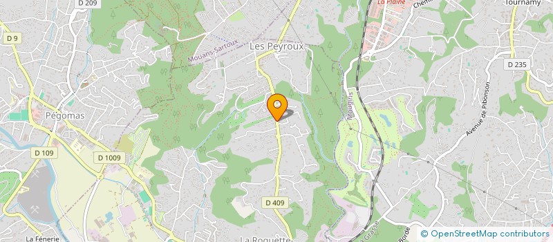 localisation de l'entreprise CREATIONS GP ARNAULT à LA ROQUETTE-SUR-SIAGNE