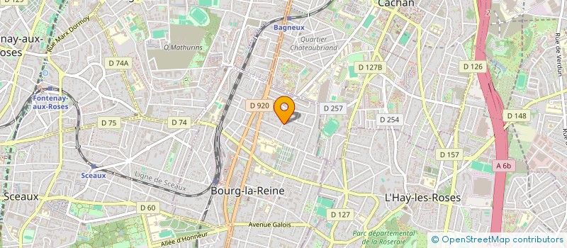 localisation de l'entreprise CREATIONS JD à BOURG-LA-REINE