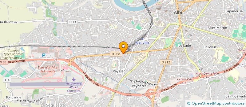 localisation de l'entreprise CREATIONS JEAN LOUIS FERNANDEZ  ALBI