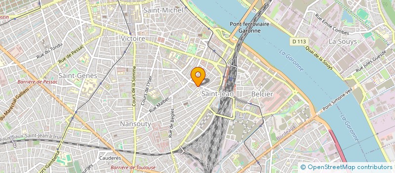 localisation de l'entreprise CREATIONS JPB à BORDEAUX