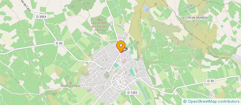 localisation de l'entreprise CREATIONS LALET  CAUX