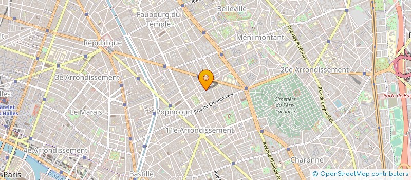 localisation de l'entreprise CREATIONS LOCATIONS FLIPPERS PARISIENS à PARIS