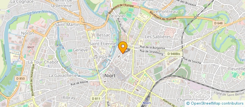 localisation de l'entreprise CREATIONS LORRAIN à NIORT
