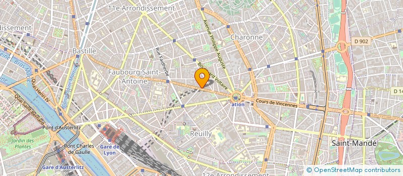 localisation de l'entreprise CREATIONS LUNDI MATIN  PARIS 11