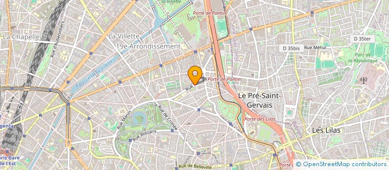localisation de l'entreprise CREATIONS PARILYS à PARIS