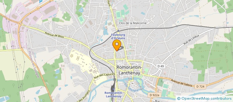 localisation de l'entreprise CREATIONS SOLOGNE TEXTILE  ROMORANTIN-LANTHENAY