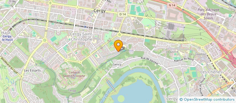 localisation de l'entreprise CREATIONS WEYLAND  CERGY
