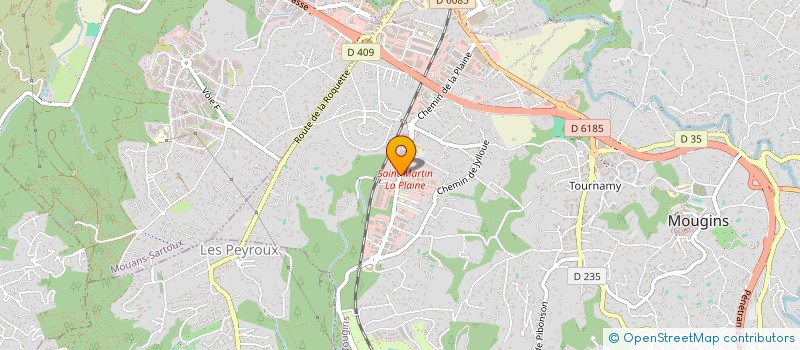 localisation de l'entreprise CREATIS à MOUGINS