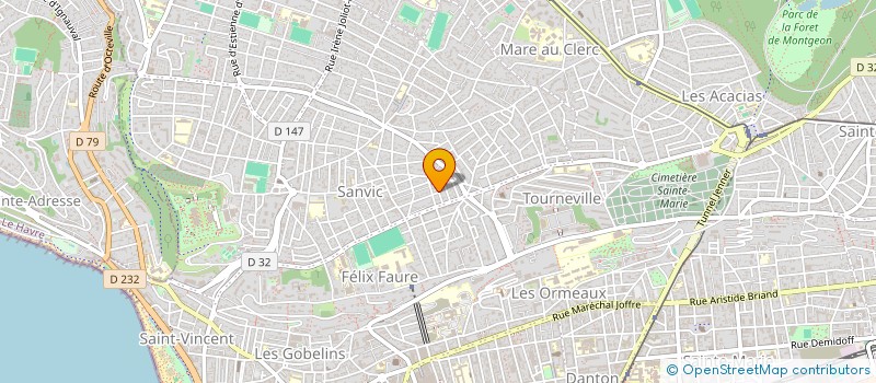 localisation de l'entreprise CREATIS à LE HAVRE